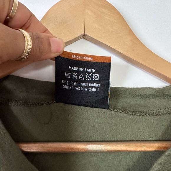 Revival Outfitters Color Block Short Sleeve Blouse Sz XL #H1032 - Picture 6 of 12